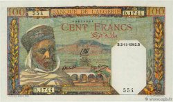100 Francs ALGÉRIE  1942 P.088 pr.NEUF