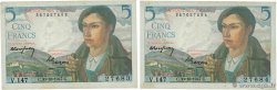5 Francs BERGER Consécutifs FRANKREICH  1947 F.05.07