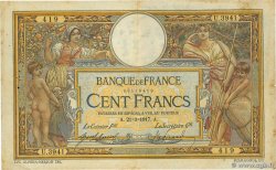100 Francs LUC OLIVIER MERSON sans LOM FRANKREICH  1917 F.23.09
