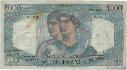 1000 Francs MINERVE ET HERCULE FRANCE  1946 F.41.16