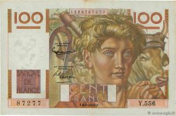 100 Francs JEUNE PAYSAN filigrane inversé FRANCE  1952 F.28BIS.02