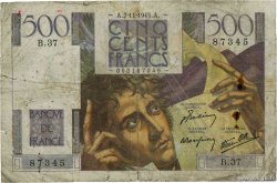 500 Francs CHATEAUBRIAND FRANKREICH  1945 F.34.03