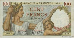 100 Francs SULLY FRANCE  1939 F.26.01 TTB