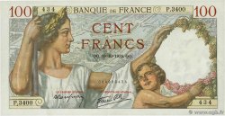 100 Francs SULLY FRANKREICH  1939 F.26.11