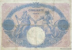 50 Francs BLEU ET ROSE FRANCIA  1913 F.14.26 MBC