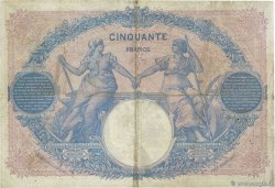 50 Francs BLEU ET ROSE FRANCIA  1913 F.14.26 q.BB