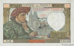 50 Francs JACQUES CŒUR FRANCIA  1940 F.19.02 SPL+