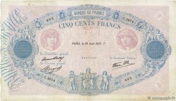500 Francs BLEU ET ROSE modifié FRANCE  1937 F.31.02 pr.TTB