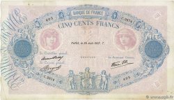 500 Francs BLEU ET ROSE modifié FRANCE  1937 F.31.02 VF-