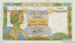 500 Francs LA PAIX FRANCIA  1942 F.32.37 MBC+