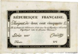 250 Livres FRANCIA  1793 Ass.45a SC+