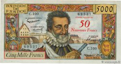 50 NF sur 5000 Francs HENRI IV FRANCIA  1959 F.54.02 MBC+
