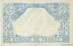 5 Francs BLEU FRANKREICH  1917 F.02.47 VZ+