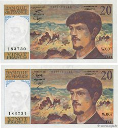 20 Francs DEBUSSY Consécutifs FRANCE  1981 F.66.02W7