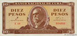10 Pesos KUBA  1961 P.096a ST