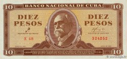 10 Pesos CUBA  1961 P.096a UNC