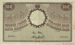 100 Markkaa FINLANDIA  1909 P.022 BB