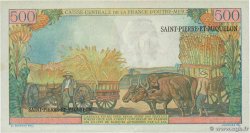10 NF sur 500 Francs Pointe à Pitre SAN PEDRO Y MIGUELóN  1964 P.33 EBC+