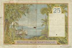 25 Francs MARTINIQUE  1930 P.12 TB