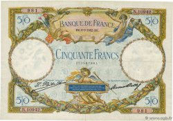 50 Francs LUC OLIVIER MERSON type modifié FRANKREICH  1932 F.16.03 SS