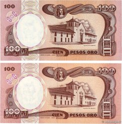 100 Pesos Oro Lot COLOMBIE  1990 P.426e NEUF