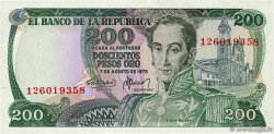 200 Pesos Oro COLOMBIA  1975 P.417b