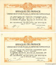 80 et 100 Francs Lot FRANCE regionalism and miscellaneous  1915 JP.-