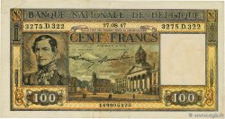 100 Francs BÉLGICA  1947 P.126