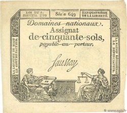 50 Sols FRANCE  1792 Ass.26a