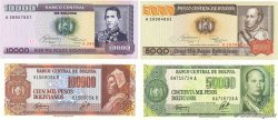 5000 à 100000 Pesos Bolivianos Lot BOLIVIA  1984 P.168, P.169a, P.170 et P.171a UNC