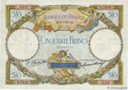 50 Francs LUC OLIVIER MERSON type modifié FRANCIA  1931 F.16.02 BB