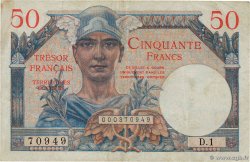 50 Francs TRÉSOR FRANÇAIS FRANKREICH  1947 VF.31.01 SS