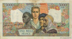 5000 Francs EMPIRE FRANÇAIS FRANCE  1942 F.47.04 TB