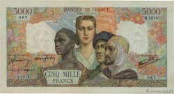 5000 Francs EMPIRE FRANÇAIS FRANCIA  1946 F.47.55 EBC+