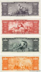 5 Centavos sur 50 Cruzeiros à 1 Cruzeiro Novo sur 1000 Cruzeiros Lot BRÉSIL  1966 P.184b, P.185, P.186 et P.187 NEUF