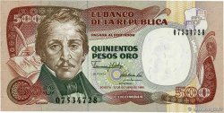 500 Pesos Oro COLOMBIE  1990 P.431 NEUF