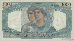 1000 Francs MINERVE ET HERCULE FRANCE  1945 F.41.04 XF-