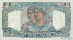 1000 Francs MINERVE ET HERCULE FRANCE  1945 F.41.09 AU-