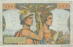 5000 Francs TERRE ET MER FRANCIA  1956 F.48.12 BC+