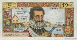 50 Nouveaux Francs HENRI IV FRANCE  1959 F.58.02 VF