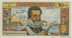 50 Nouveaux Francs HENRI IV FRANCE  1960 F.58.05 VF