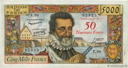 50 NF sur 5000 Francs HENRI IV FRANCE  1958 F.54.01 VF