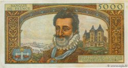 5000 Francs HENRI IV FRANKREICH  1958 F.49.05 fVZ