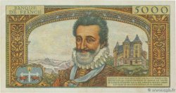 5000 Francs HENRI IV FRANKREICH  1958 F.49.07 fVZ