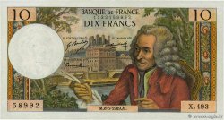 10 Francs VOLTAIRE FRANCE  1969 F.62.38 pr.SPL