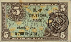 5 Deutsche Mark GERMAN FEDERAL REPUBLIC  1948 P.04b BB