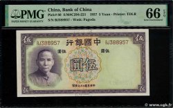 5 Yüan CHINA  1937 P.0080