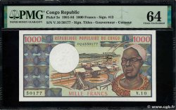 1000 Francs CONGO  1983 P.03e SC+