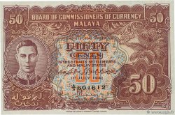 50 Cents MALAYA  1941 P.10b FDC