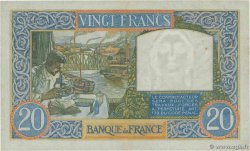 20 Francs TRAVAIL ET SCIENCE FRANKREICH  1940 F.12.09 fVZ